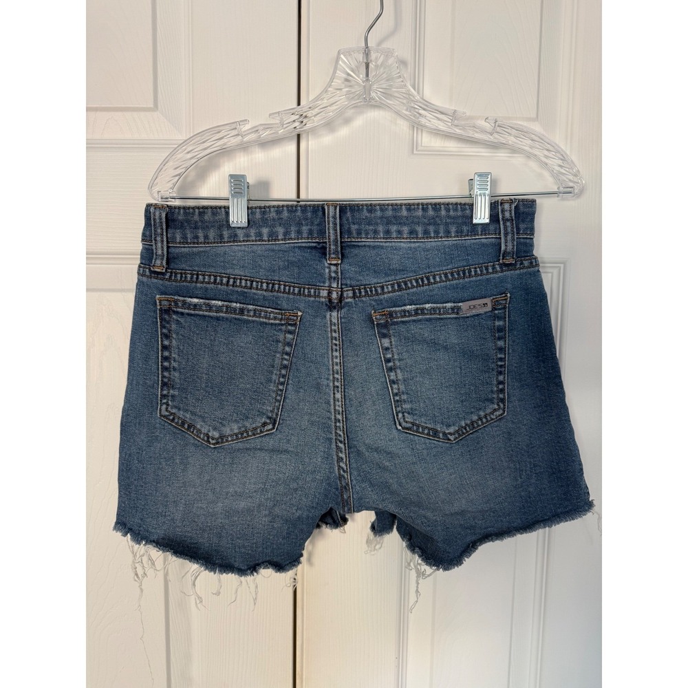 Joe's Jeans Womens Medium Wash Raw Hem Cut Off Denim Shorts Blue Size 27 - Picture 2 of 7